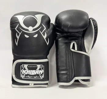 כפפות אגרוף לילדים שחור כסף